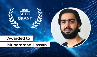 DSC Seed Grant logo, photo Muhammad Hassan