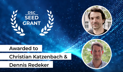DSC Seed Grant logo, photo Christian Katzenbach & Dennis Redeker