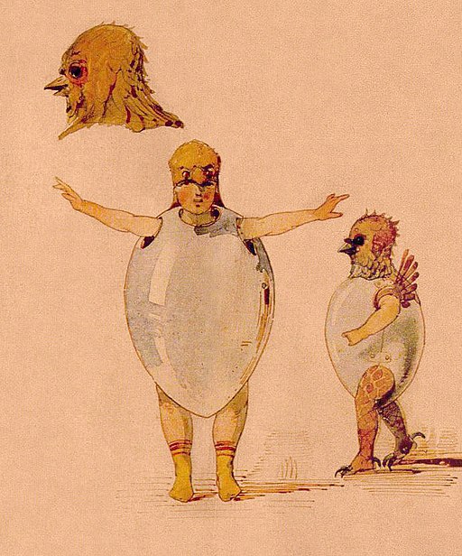 Entwurf von Kostümen für Kanarienvogel-Küken für das Ballett „Trilby“ (1871)