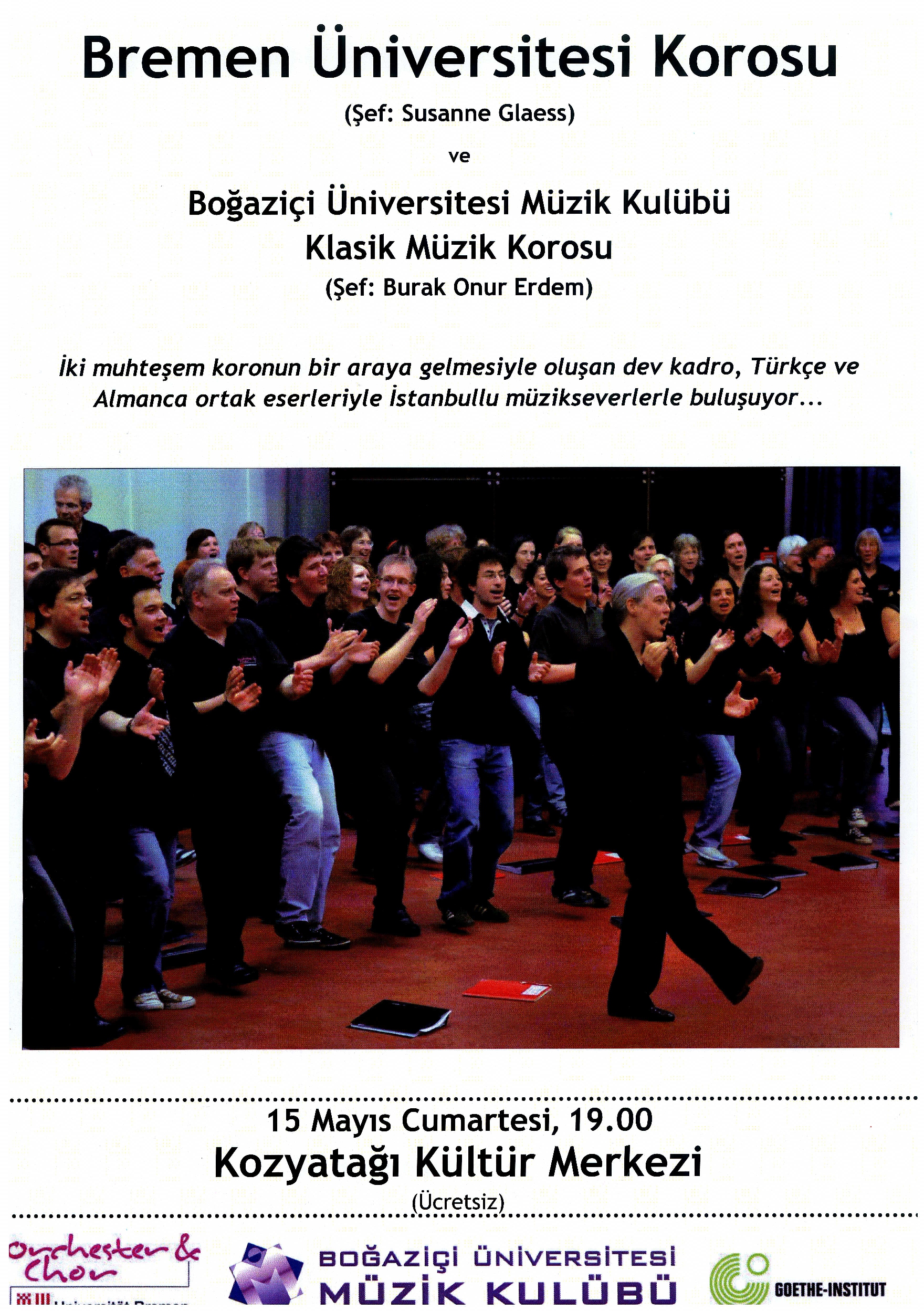 Plakat für die Chorreise nach Istanbul